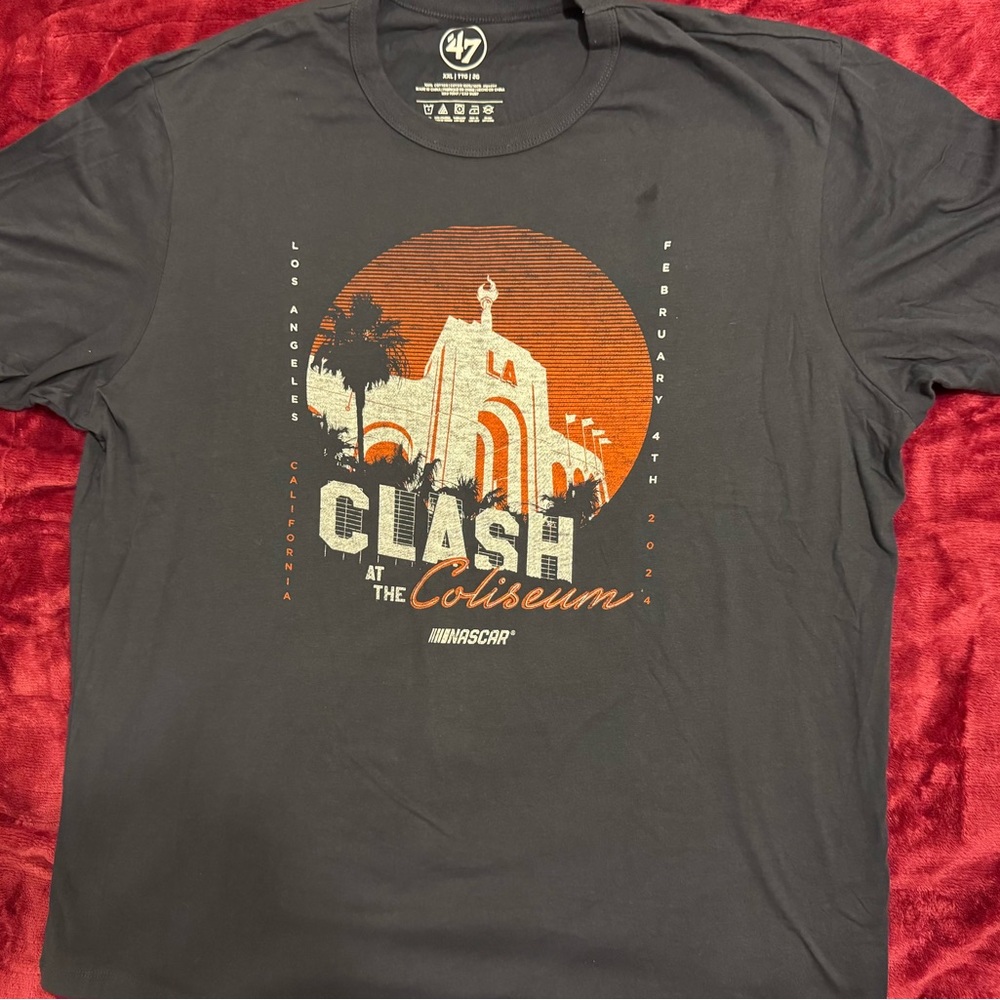 NASCAR ‘47 NWT 2024 S/S Men's Navy Blue Clash at the Coliseum T-Shirt XXL